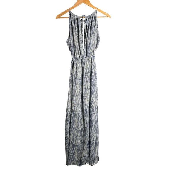 ASTR the Label Cutout Halter Dress Blue Snake Size M - Picture 8 of 9